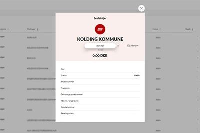 Navngiv betalingsserviceaftale i netbank