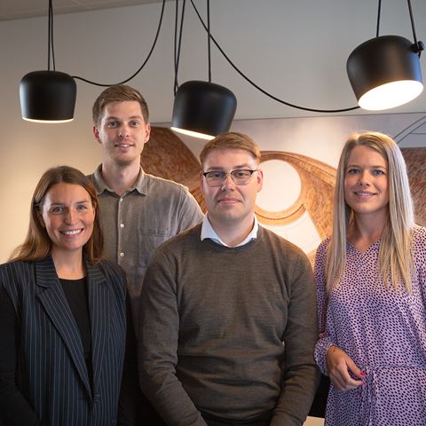 4 medarbejdere fra Sydjysk Sparekasse