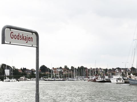 Godskajen i Haderslev Havn.